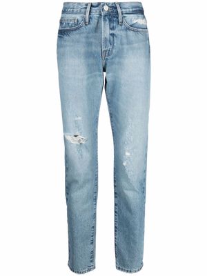 FRAME slim-cut ripped jeans - Blue