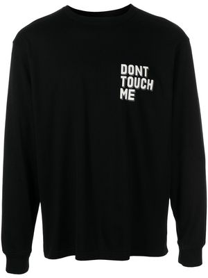 UNDERCOVER slogan-print long-sleeve T-shirt - Black
