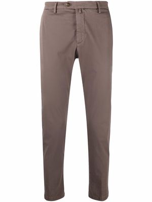 Briglia 1949 cropped tapered chinos - Brown