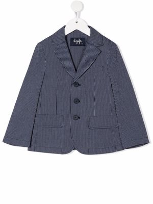 Il Gufo Pin-stripe jacket - Blue