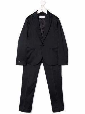 Paolo Pecora Kids single-breasted two-piece suit - Blue
