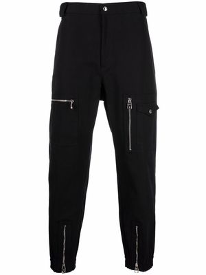 Alexander McQueen tapered utility trousers - Black