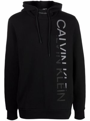 Calvin Klein logo-print hoodie - Black