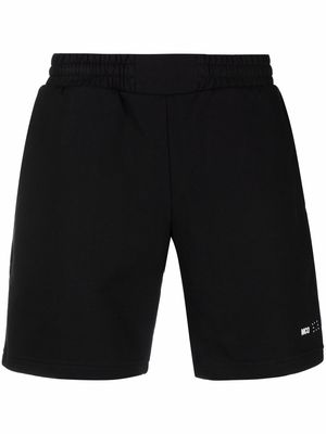 MCQ logo-print track shorts - Black