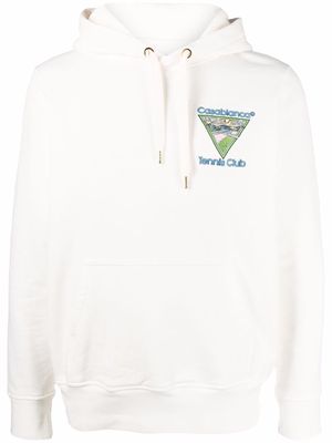 Casablanca Tennis Club Icon hoodie - White