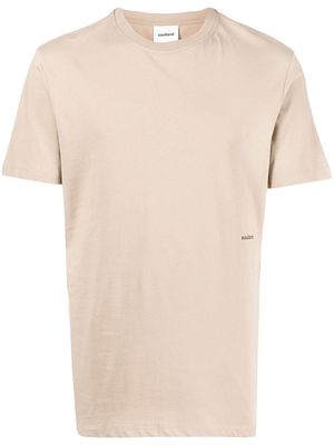 Soulland Coffey logo-print shortsleeved T-shirt - Brown
