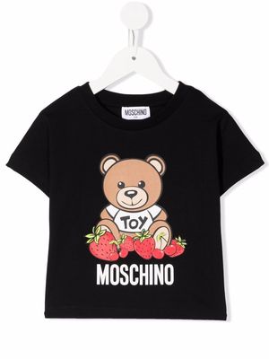 Moschino Kids Teddy Bear print T-shirt - Black