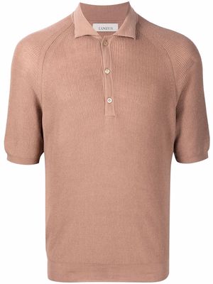 Laneus knitted polo shirt - Neutrals