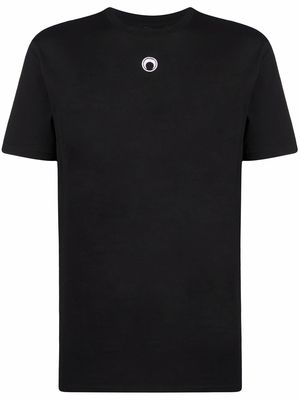Marine Serre crescent moon-print T-shirt - Black