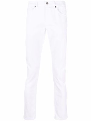 DONDUP cropped slim-cut jeans - White
