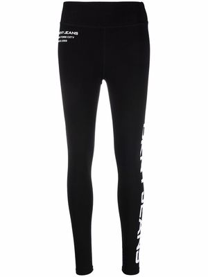 DKNY high-waist logo-print leggings - Black