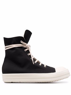 Rick Owens DRKSHDW lace-up high-top sneakers - Black