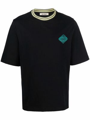 Wales Bonner logo-print short-sleeved T-shirt - Black
