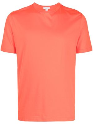 Sunspel crew-neck cotton T-shirt - Orange