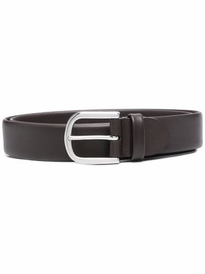 Canali leather buckle belt - Brown