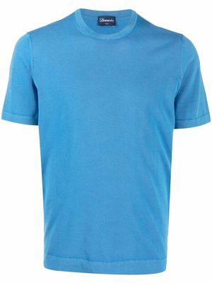 Drumohr crewneck cotton T-shirt - Blue