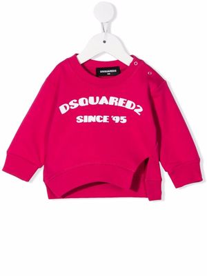 Dsquared2 Kids logo-print cotton sweatshirt - Pink