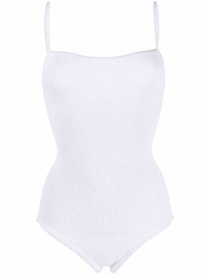 Hunza G Pamela crinkle swimsuit - White