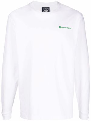 Billionaire Boys Club logo-print long-sleeve T-shirt - White