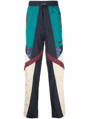 Isabel Marant colour block panelled track pants - Green