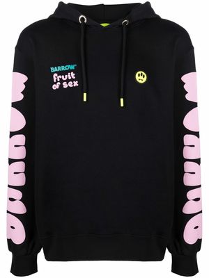 BARROW logo-print hoodie - Black