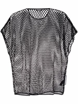 Dsquared2 cotton net T-shirt - Black