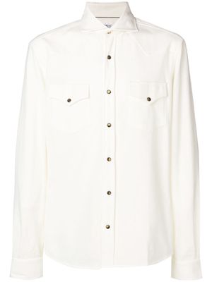 Brunello Cucinelli chest pocket shirt - White