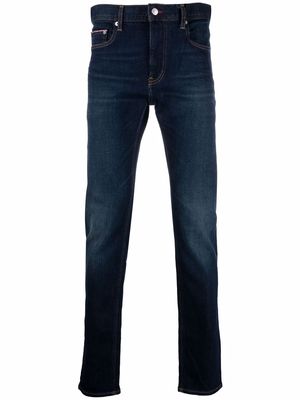 Tommy Hilfiger high-rise fitted jeans - Blue