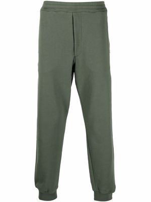 Alexander McQueen slim-fit cotton track pants - Green