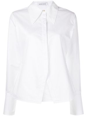 ANINE BING Tiffany point-collar shirt - White