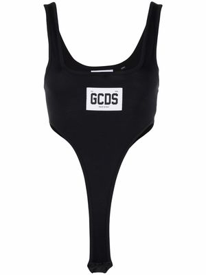 Gcds logo-print cotton bodysuit - Black