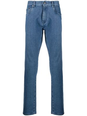 Ermenegildo Zegna mid-rise straight-leg jeans - Blue