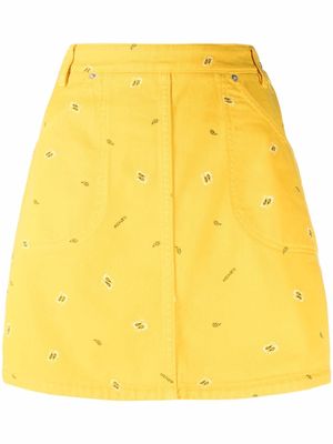 Kenzo paisley-print mini-skirt - Yellow