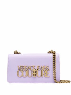Versace Jeans Couture logo-lettering crossbody bag - Purple