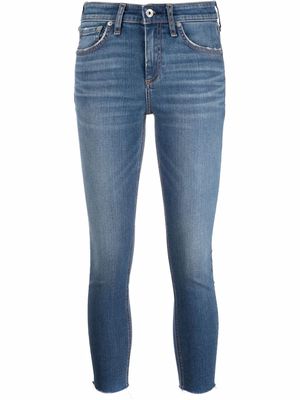 Rag & Bone cropped skinny-fit jeans - Blue