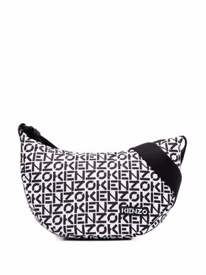 Kenzo logo-print shoulder bag - White