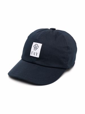Fay Kids logo-patch baseball cap - Blue
