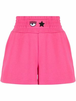 Chiara Ferragni cotton Eye Star shorts - Pink