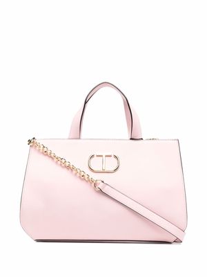TWINSET logo-plaque tote bag - Pink