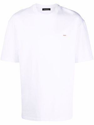 Ermenegildo Zegna embroidered-logo short-sleeve T-shirt - White
