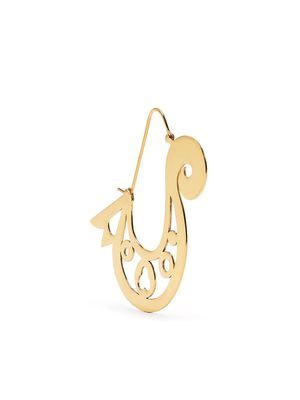 Patou asymmetric cut-out earrings - Gold