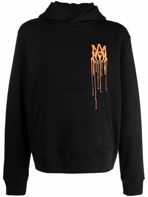 AMIRI logo-print pullover hoodie - Black
