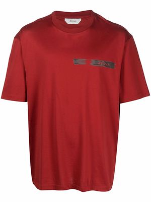 Z Zegna logo-print short-sleeve T-shirt - Red