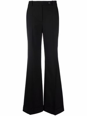 Rochas high-waisted flared trousers - Black