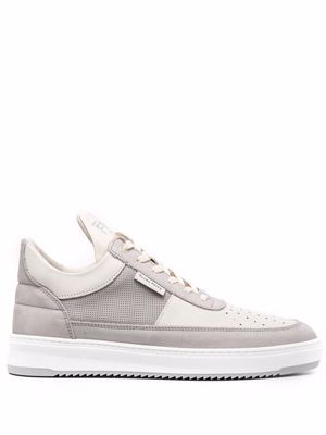 Filling Pieces panelled lace-up sneakers - Grey