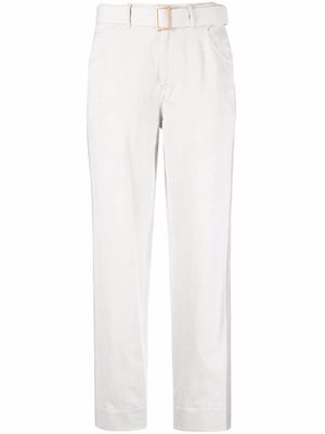 Lorena Antoniazzi belted cropped trousers - White
