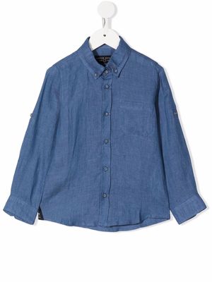 Lapin House button-down fitted shirt - Blue