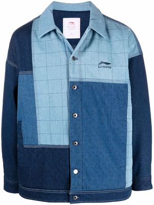 Li-Ning patchwork denim jacket - Blue