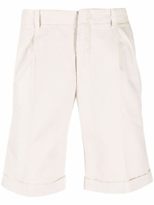 Z Zegna pressed-crease cotton tailored shorts - Neutrals