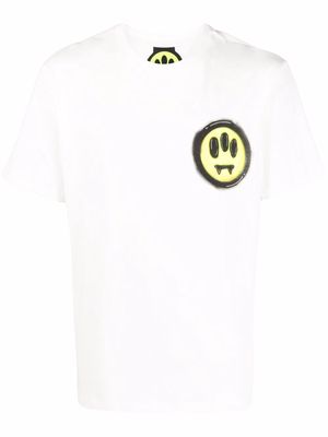BARROW rainbow logo-print T-shirt - White